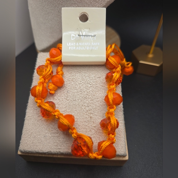 DaVinci Jewelry - Orange Beaded Women's Bracelet (774)